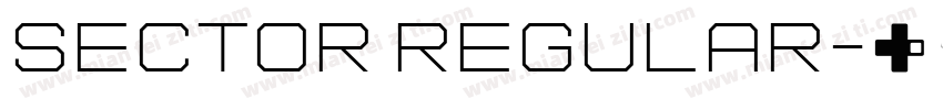 Sector Regular字体转换